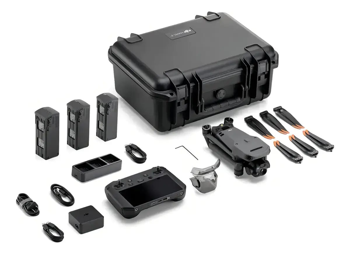 Drone Dji Mavic 3 Enterprise Thermal + Kit Baterias Cor Cinza