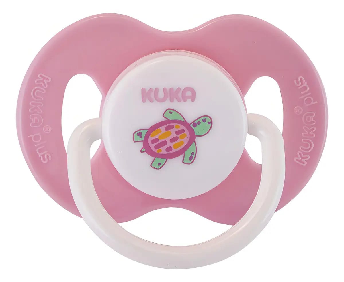 Chupeta Kuka Universal Silicone - 0-6m Rosa 2367