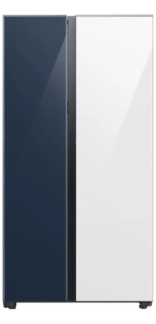 Geladeira Samsung Bespoke Side By Side Porta Automática 590l Cor Clean Navy e Clean White