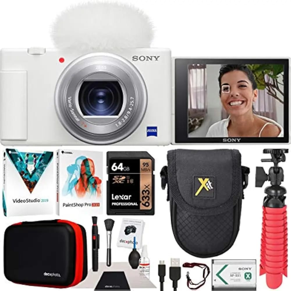 Câmera de videoblog digital Sony Zv-1 Compact 4K para PC