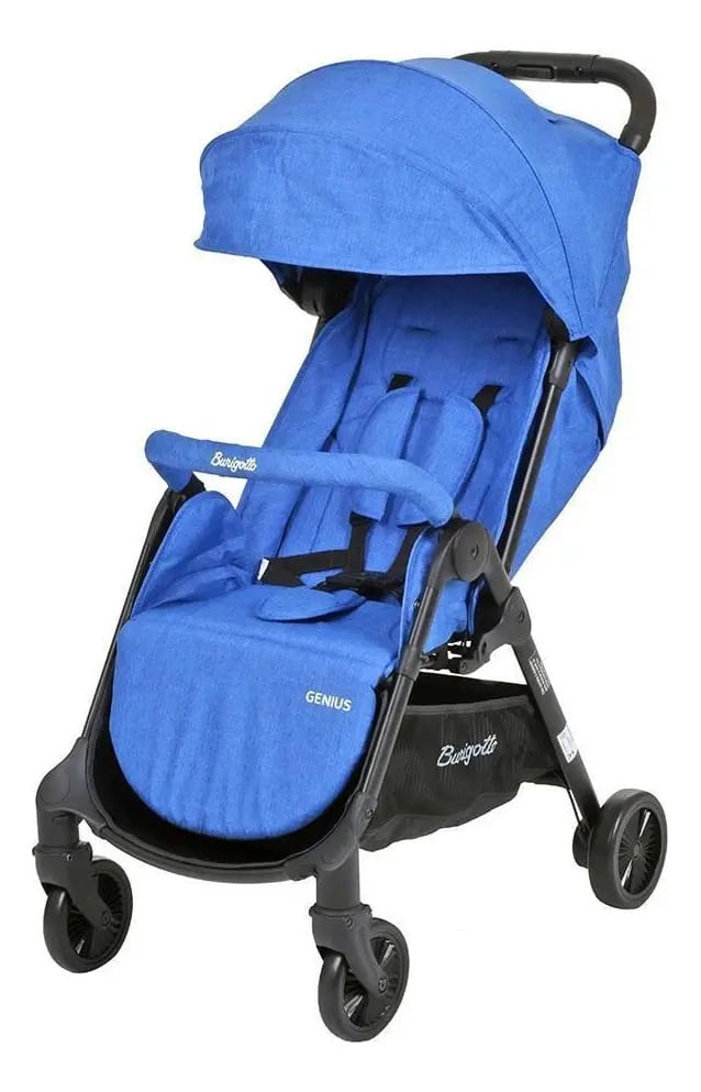 Carrinho De Bebê Burigotto Genius Blue Denim Ixca5125prc54