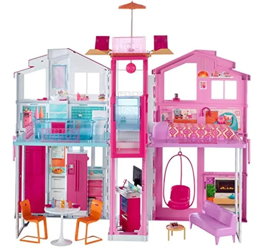 Casa de bonecas Barbie mattel dly32 colorida multicolorida