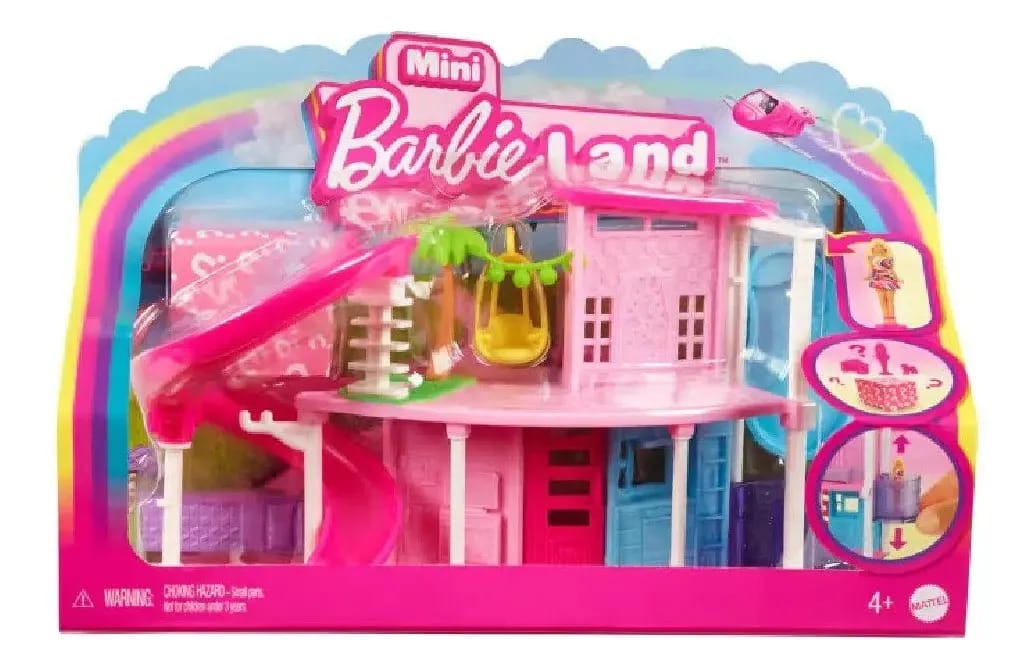 Barbie Mini Barbieland Casa Dos Sonhos Rosa - Mattel Rosa