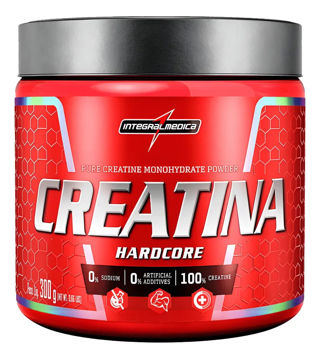 Creatina Integralmedica Pura 300g Sabor Neutro Suplemento em Pó