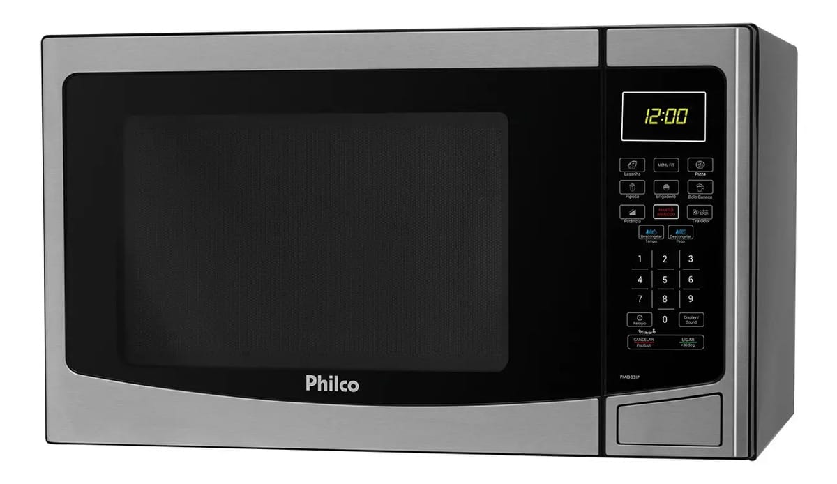 Micro-ondas Philco PMO33IP prata 32L