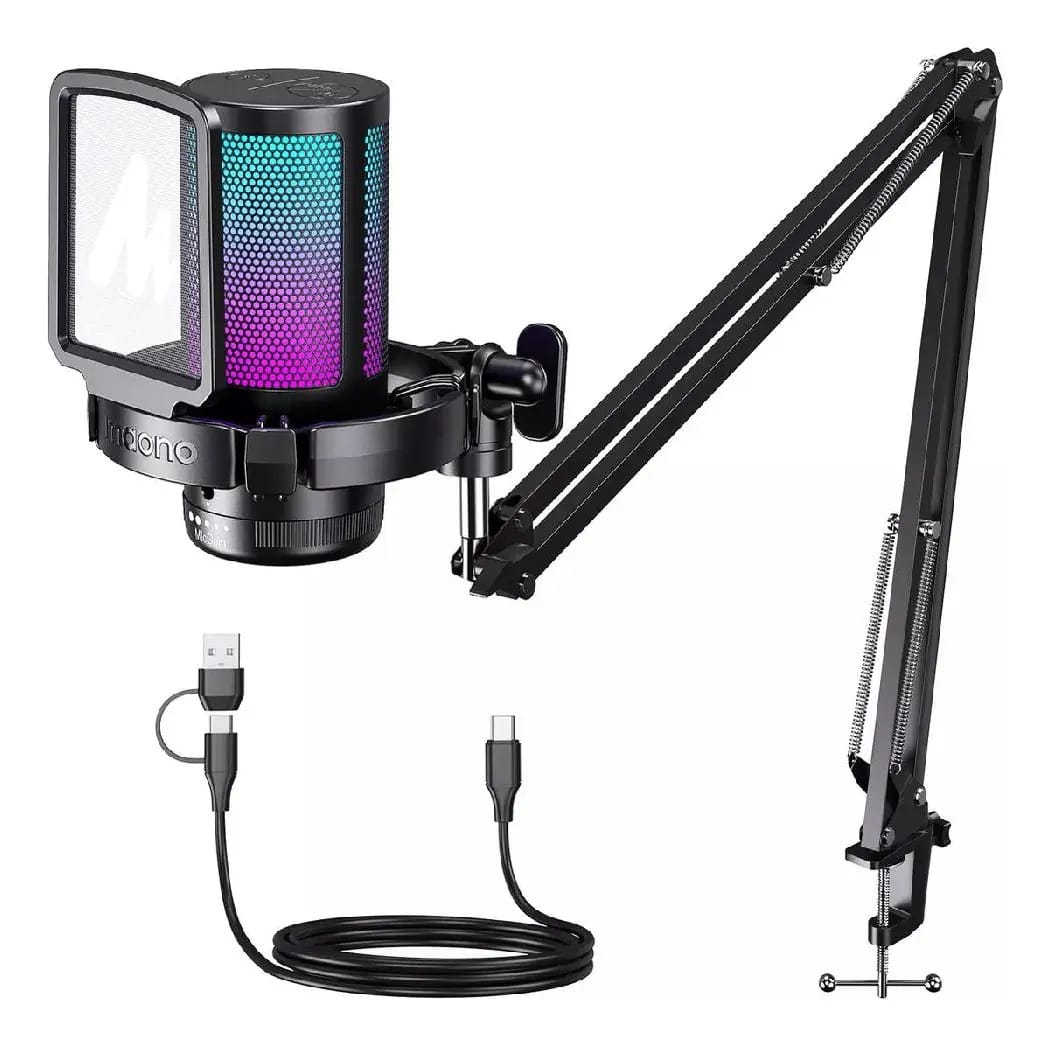 Microfone Maono DM20S com Braço Articulado Preto