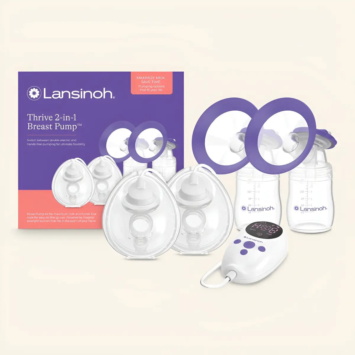 Bomba de mama Lansinoh Thrive 2 em 1