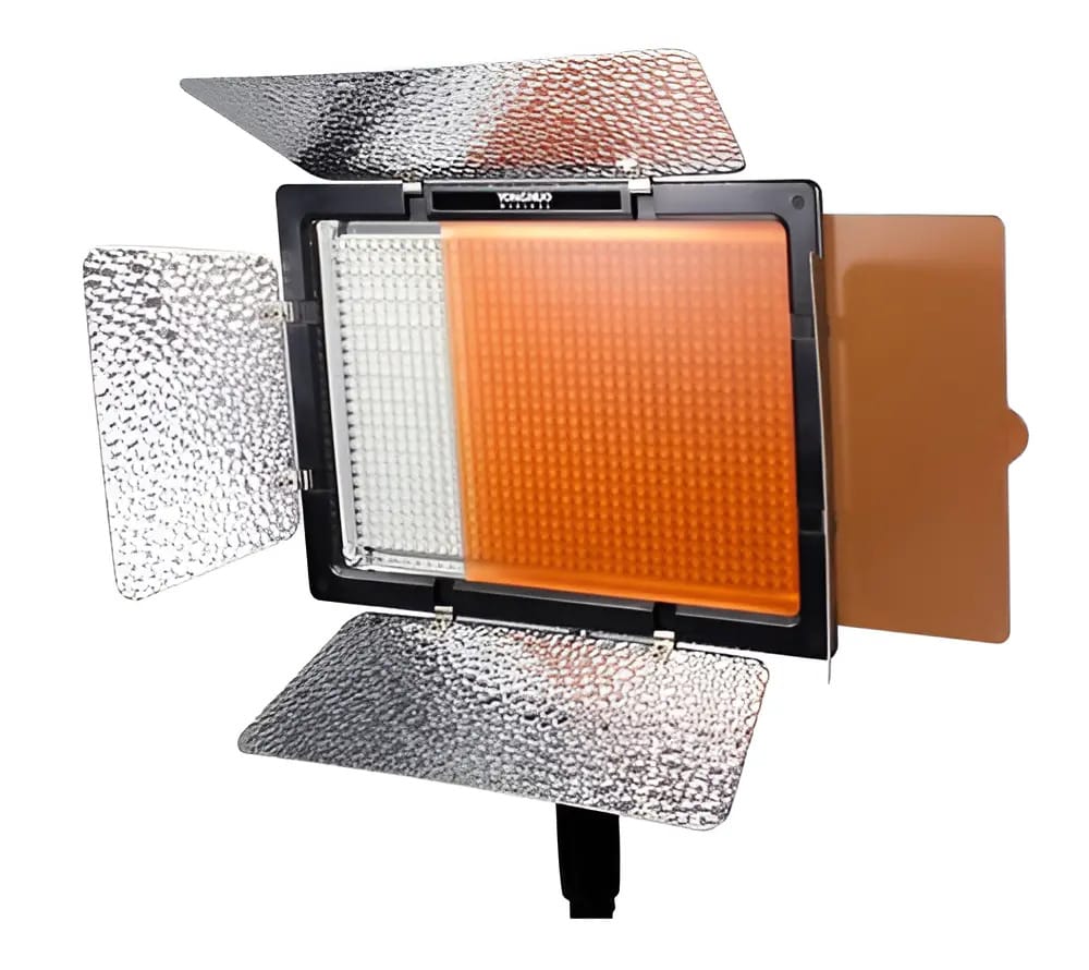 Painel Luz Led Fonte Branca Quente Yongnuo Yn 600l Il Cor da estrutura Preto Cor da luz Branco-frio