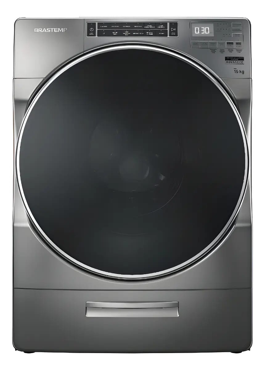 Máquina de lavar automática Brastemp hasta 15kg - prata