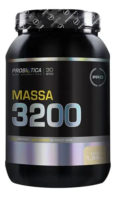 Massa 3200 (1,68kg) - Probiótica - Morango - Promo