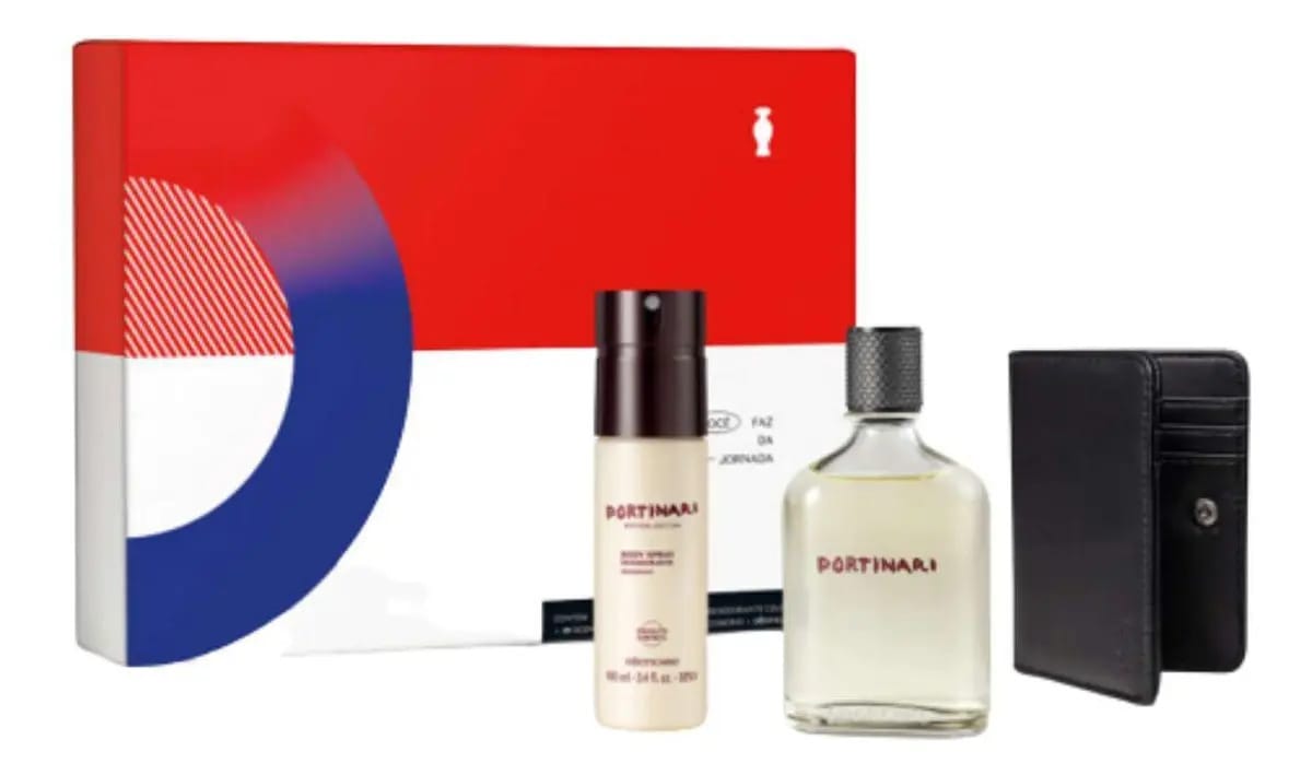 Kit Dia Dos Pais Boticário - Portinari + Colônia + Spray + Carteira