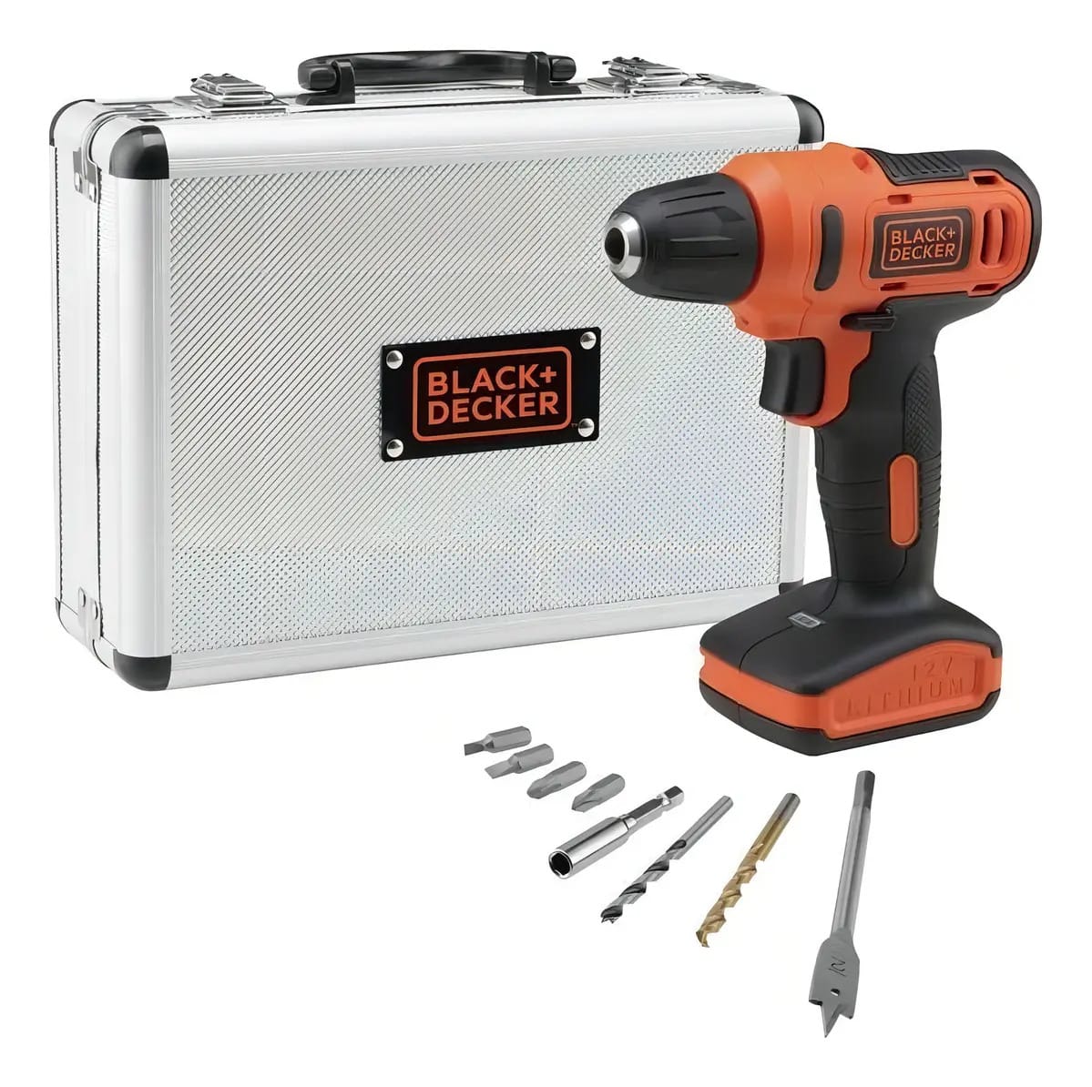 Parafusadeira Furadeira 12v 8pç Maleta Ld12mba Black Decker
