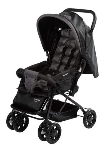 Carrinho De Bebê Retratil Luck - Voyage Cor Preto