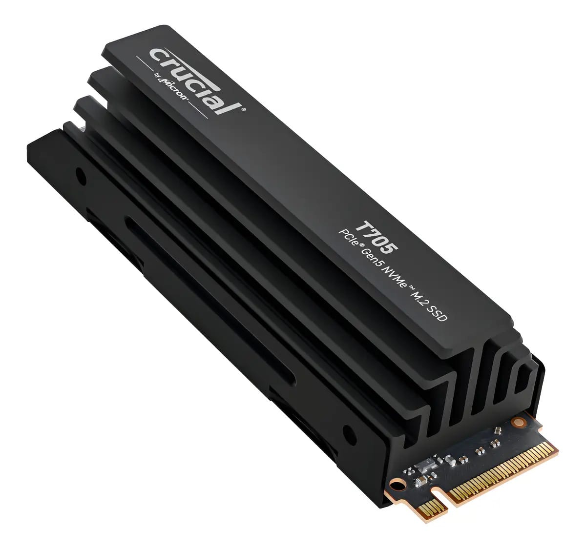 Crucial New 2024 T705 4tb Pcie Gen5 Nvme M.2 Ssd Com Dissipador Térmico - Até 14,100 Mb/s - Pronto Para Jogos - Unidade Interna De Estado Sólido (pc) - +1m Adobe Cc - Ct4000t705ssd5