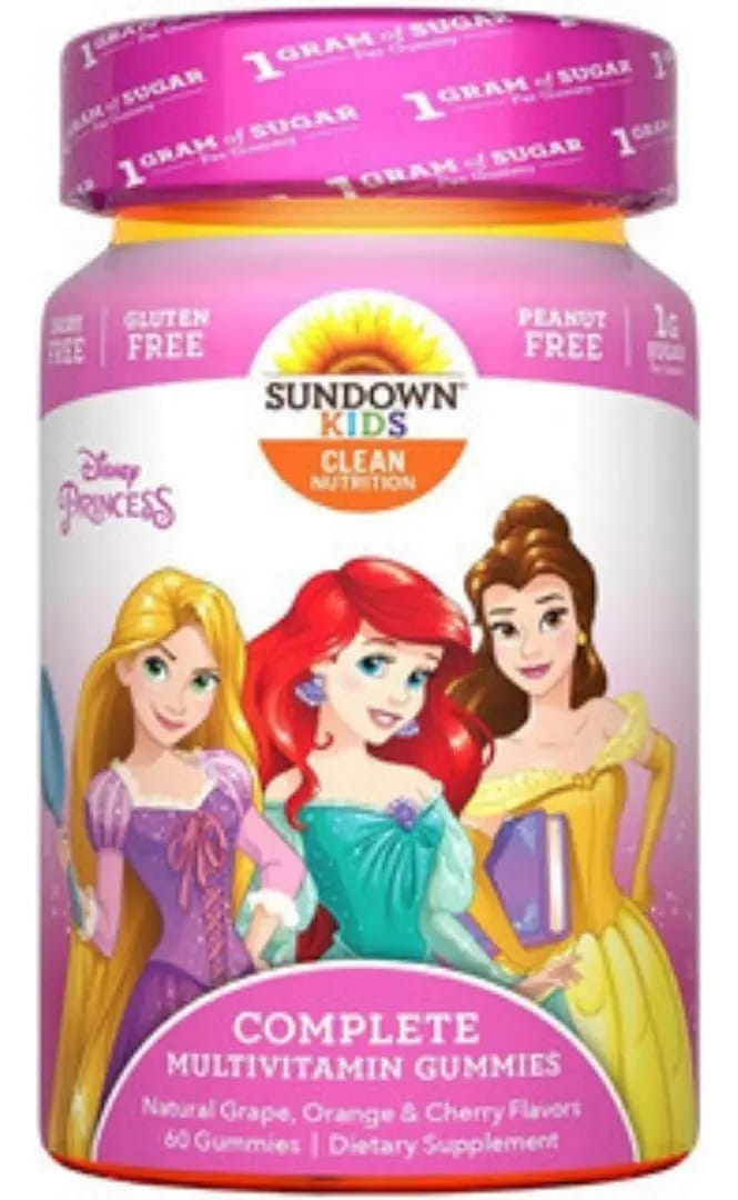 Multivitamínico Kids Imp. Sundown  Princesas 200 Gomas