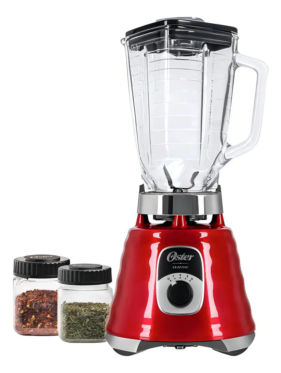 Kit Liquidificador New Osterizer Vermelho Mini Jarras