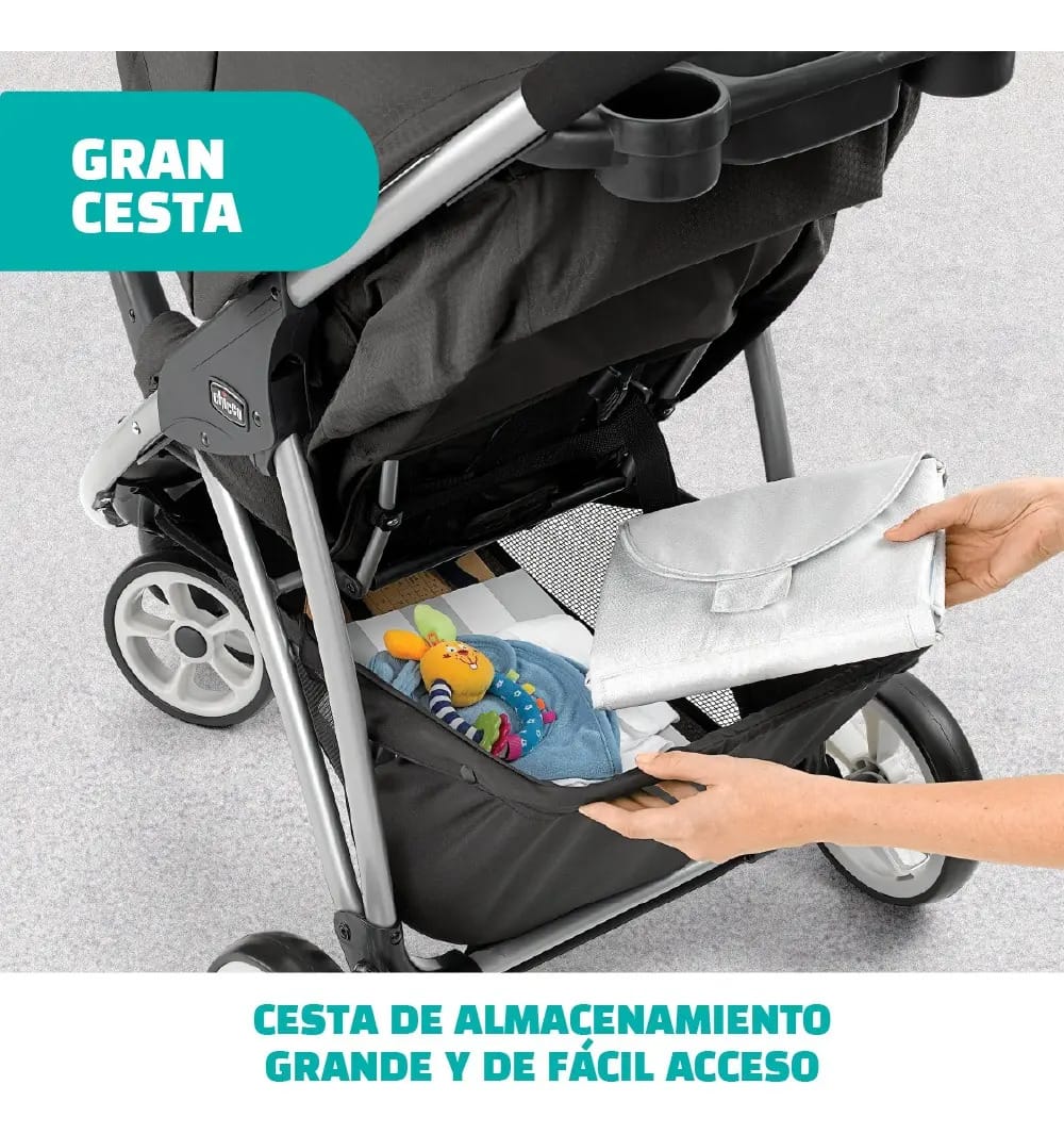 Carro Chicco Viaro Keyfit preto prateado
