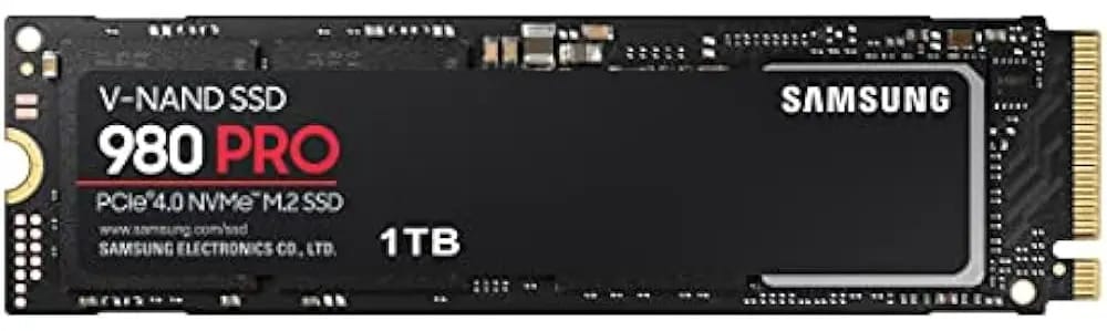 Samsung 980 Pro de 1 Tb PCIe 4.0 (até 7.000 MB/s) Nvme M.2 2