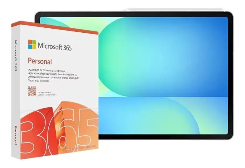Tablet Galaxy Tab S10 Fe + Microsoft 365 Personal Samsung Cinza