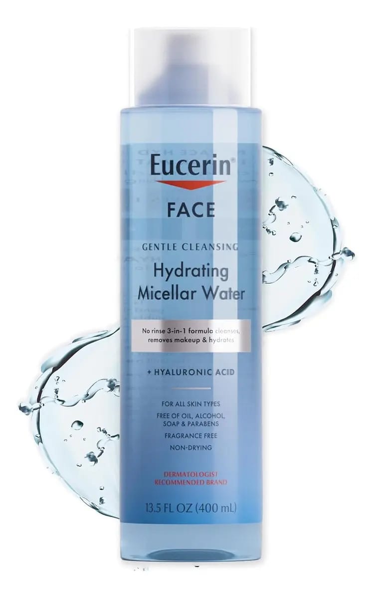 Eucerin Facial Limpeza Suave Água Micelar Hidratante