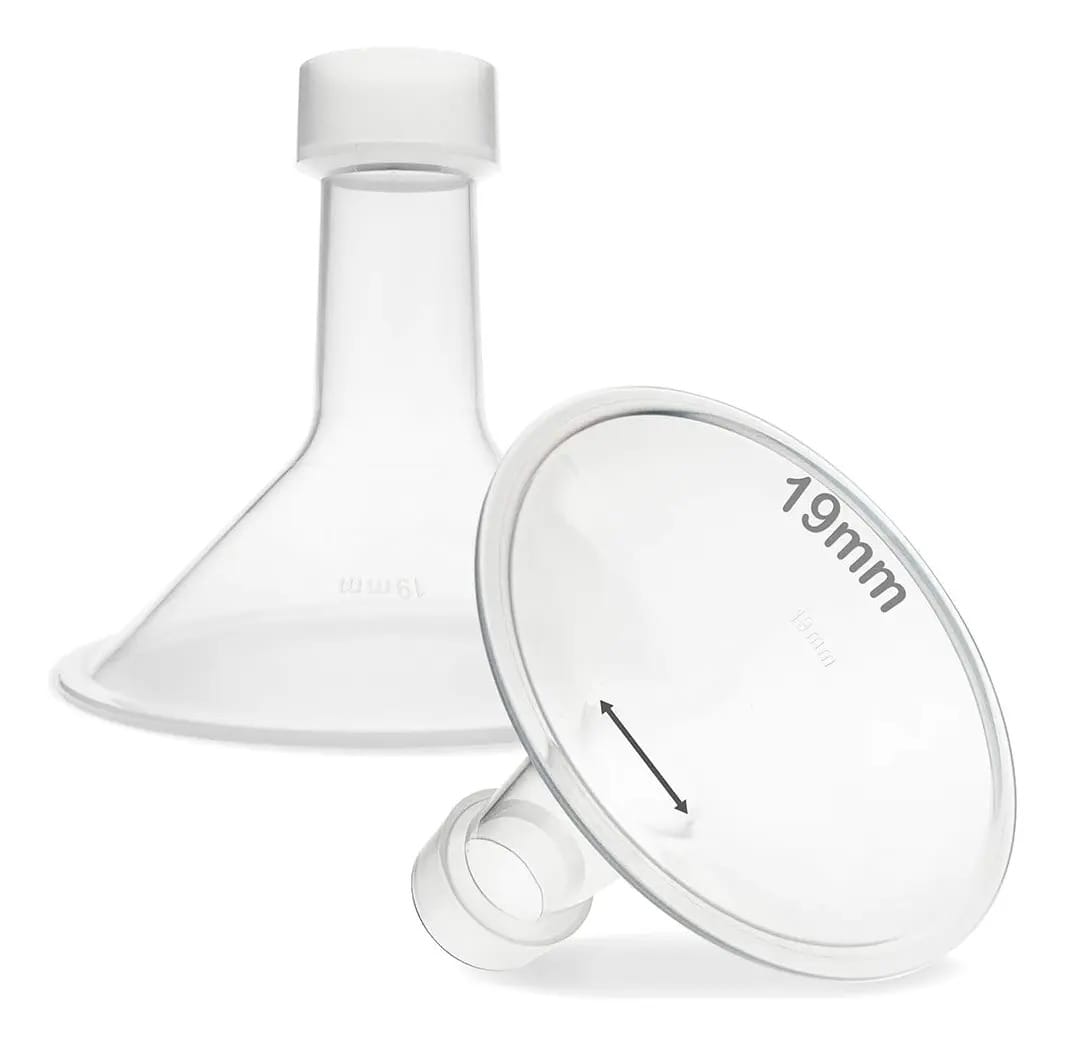 Nenesupply - Protetor de mama com flange de 19 mm compatível com peças de bomba de mama Lansinoh. Substitui as peças da bomba Lansinoh. Substitui o Lansinoh Brida Comfortfit. Compatível