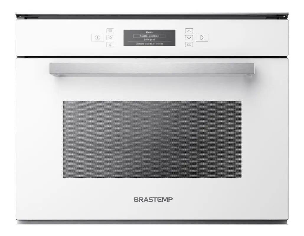 Micro-ondas Brastemp Vitreous De Embutir 40 Litros Branco Co
