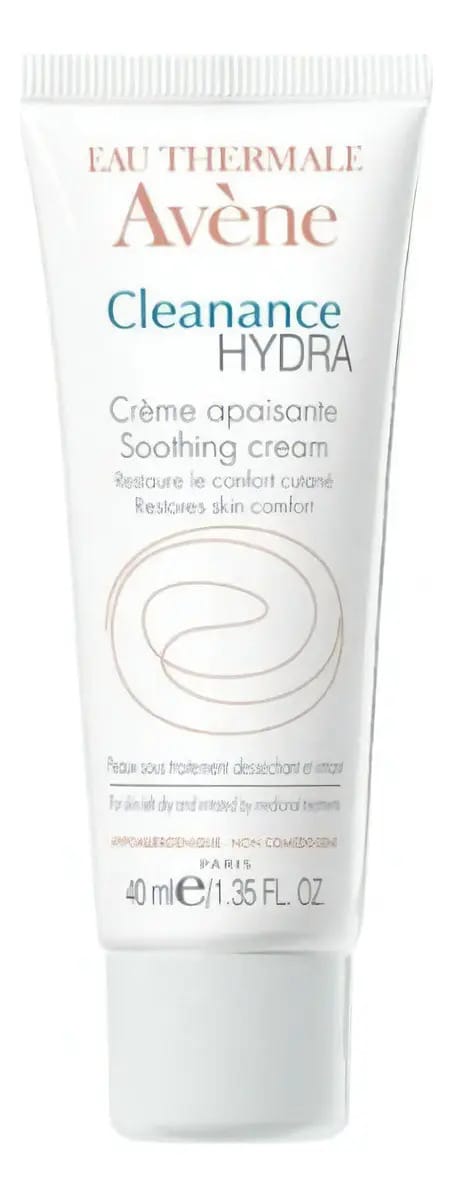 Avene Cleanance Hydra, creme suavizante e calmante para acne, 40 ml, tipo de pele sensível