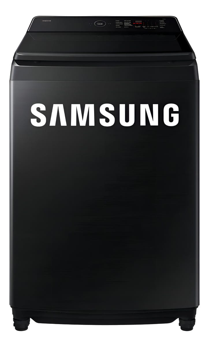 Lavadora Samsung Ai Wash Ecobubble 19 kg Wa80f19s8bpe preta
