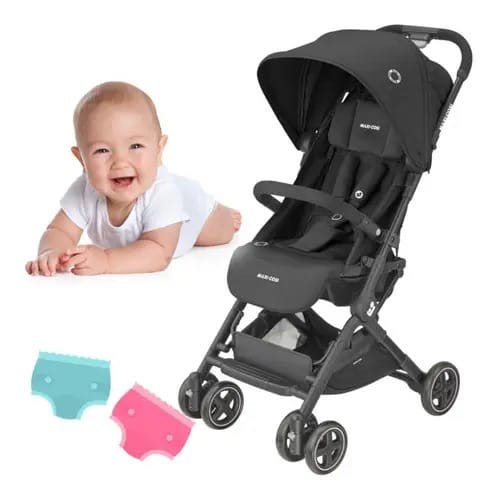 Carrinho de bebê dobrável compacto Lara Essential Maxi Cosi - preto