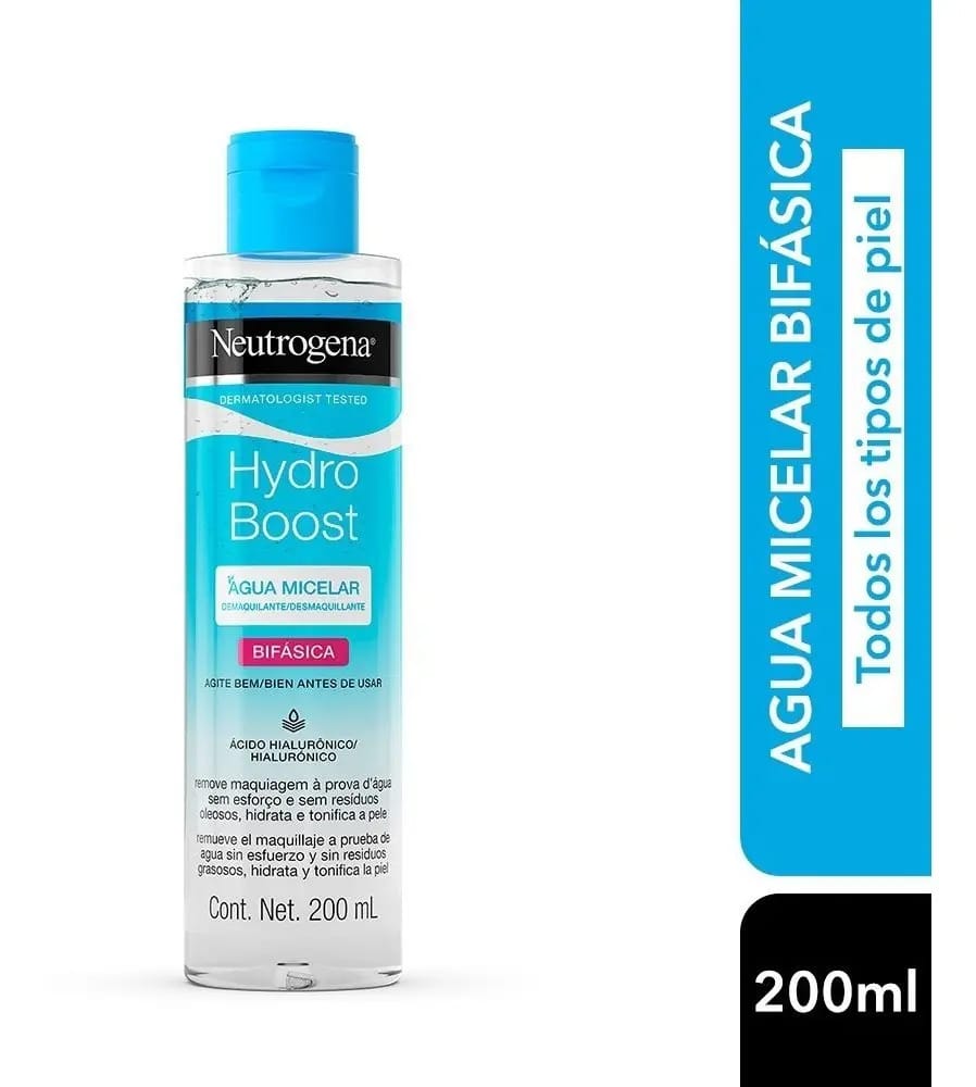 Agua Micelar Bifásica Neutrogena Hydro Boost X 200 Ml.