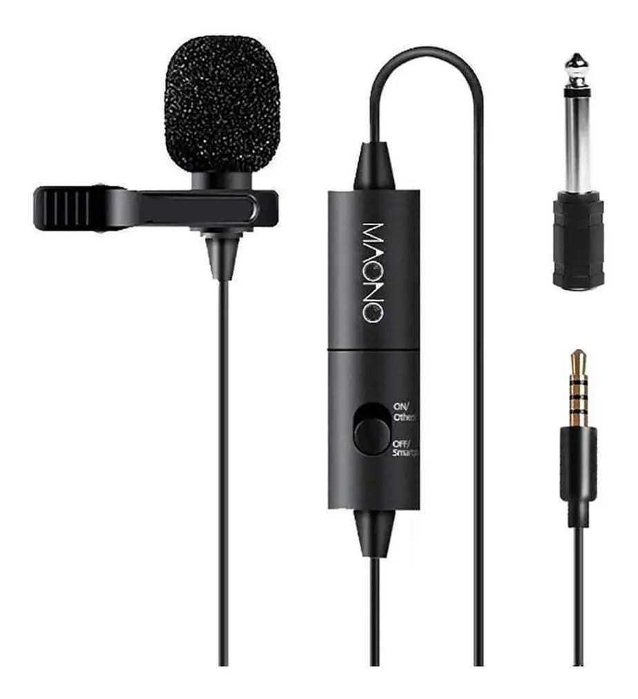 Microfone De Lapela Au-100 Maono Cor Preto