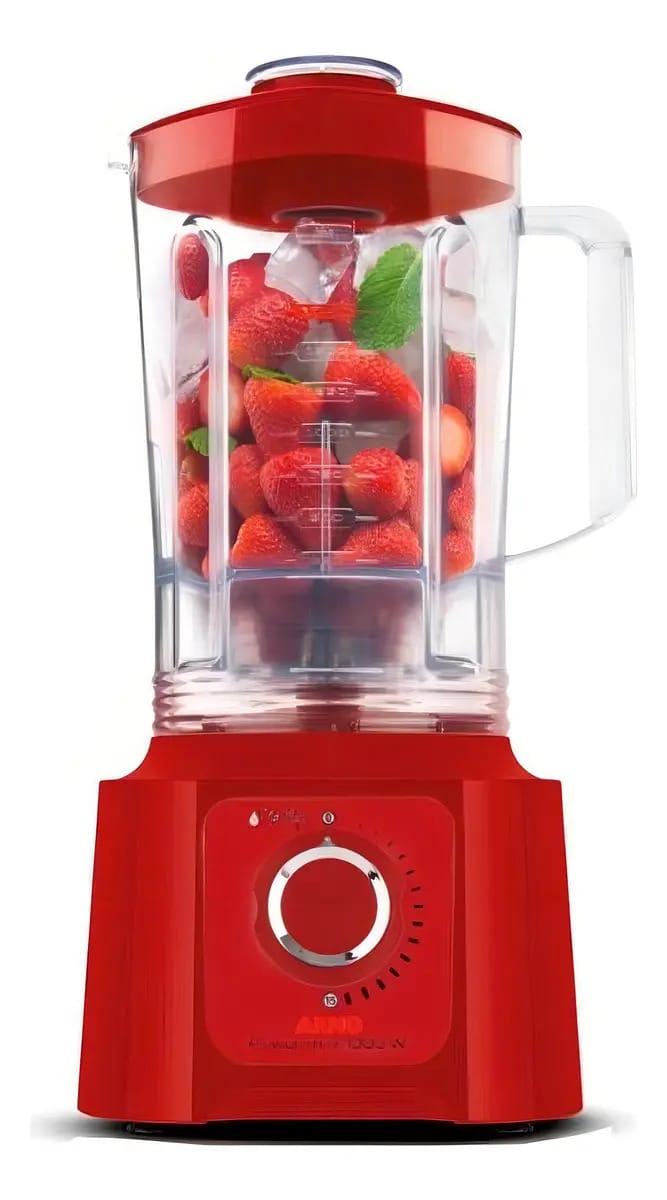 Liquidificador Arno Power Max 1000W Vermelho 3,1 Litros