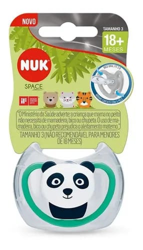 Chupeta Nuk Space Silicone Tamanho 3 Azul 18+ Meses