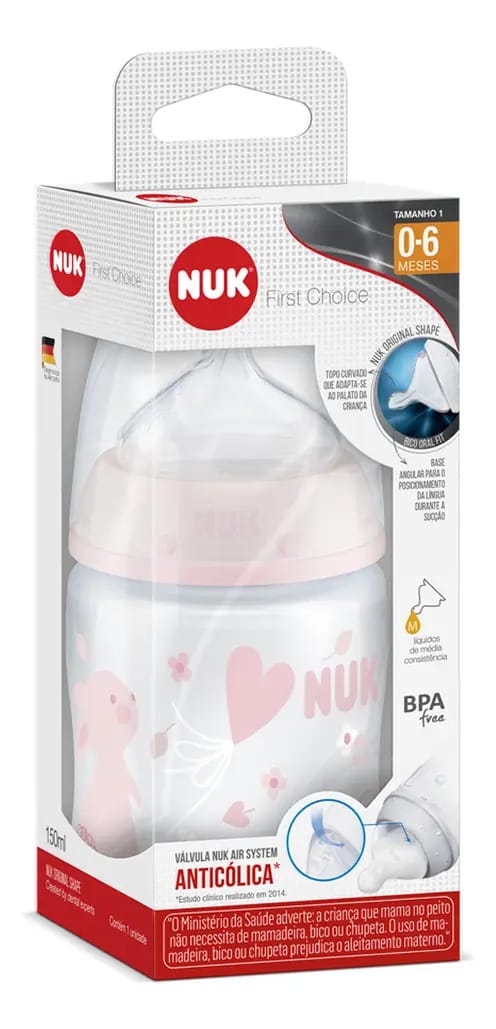 NUK First Choice PA7057-1G rosa 150mL