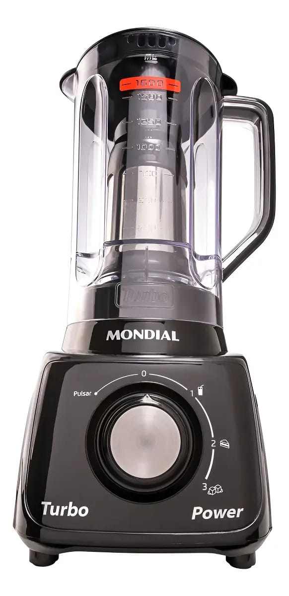 Liquidificador Mondial Turbo Power L-99-Fb 550w 1,6 L preto