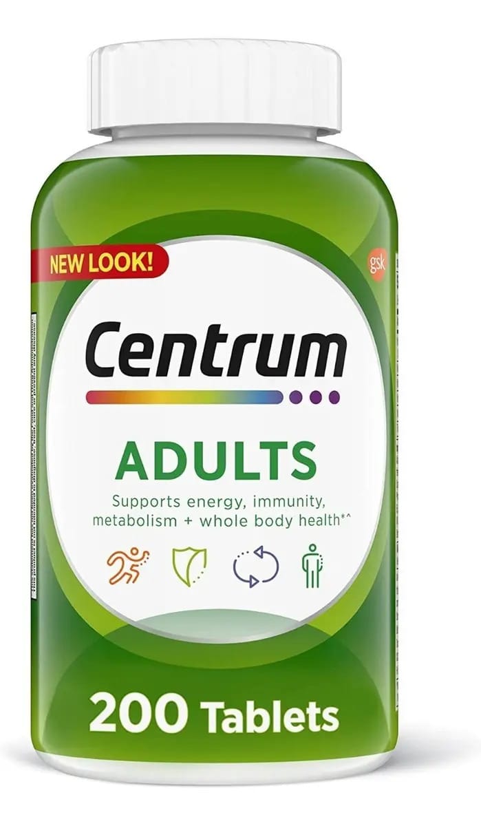 Suplemento vitamínico multivitamínico para adultos Centrum