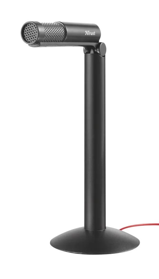 Conector de microfone Trust Talkee Microfone de PC preto de 3,5 mm