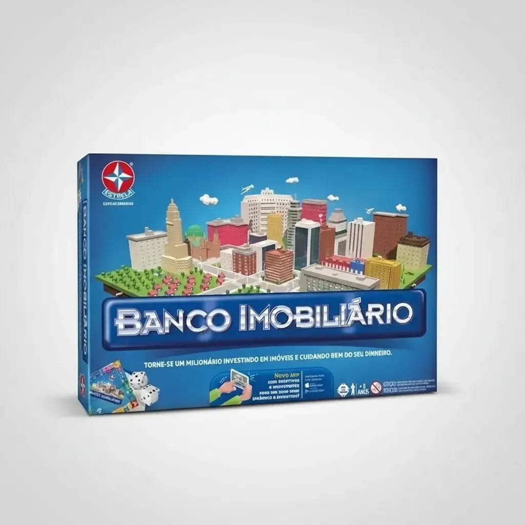 Jogo de Tabuleiro Banco Imobiliário da Estrela