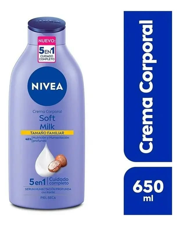 Creme Corporal Hidratante Nivea Soft Milk Soft Milk 650 Ml Fragrância Neutra