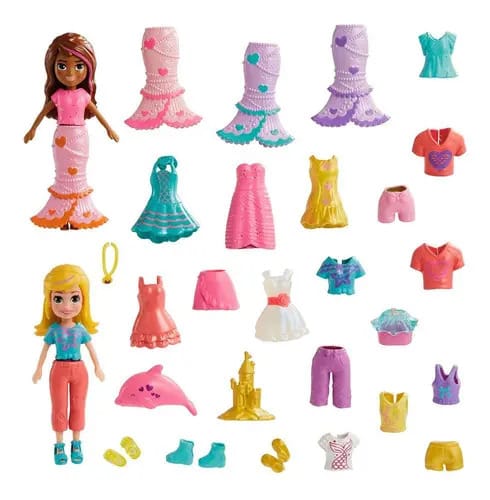 Polly Pocket Moda Sereias Mágicas - Mattel
