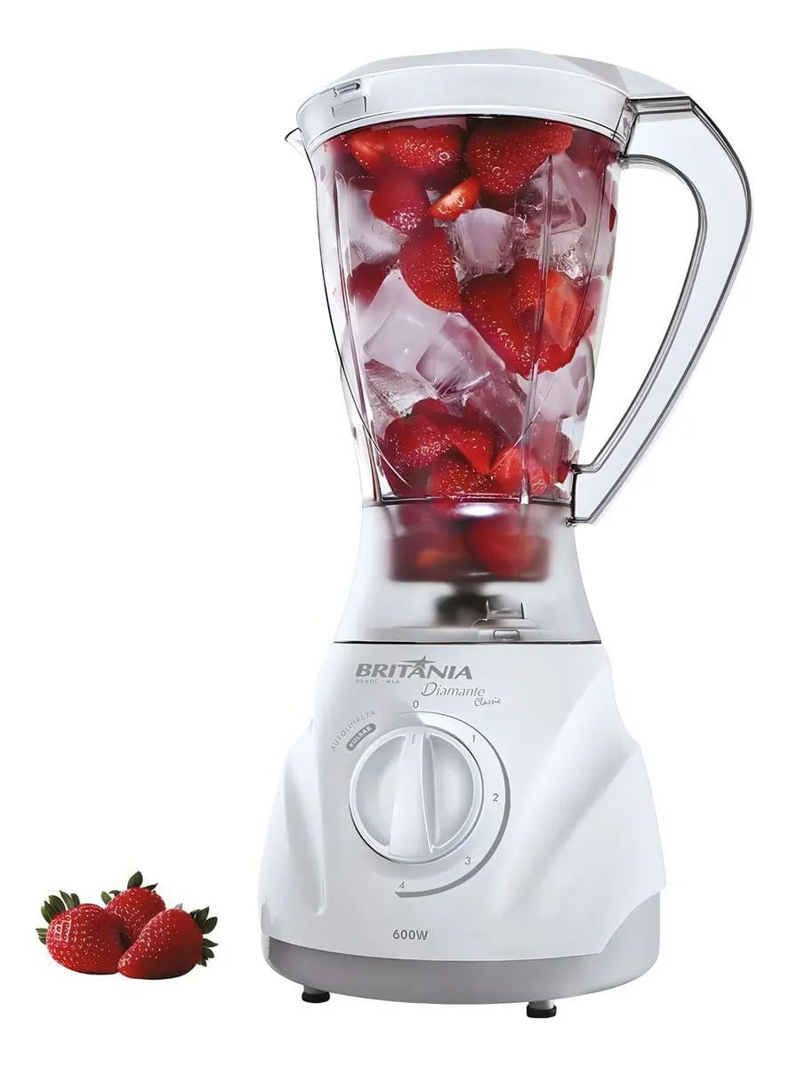 Liquidificador Britania Diamante Classic 600w 127v Cor Branco 110 volts