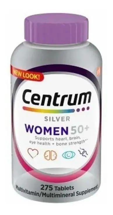 Multivitamínico Centrum Women 50+ Silver 275 Comprimidos Sabor Neutro
