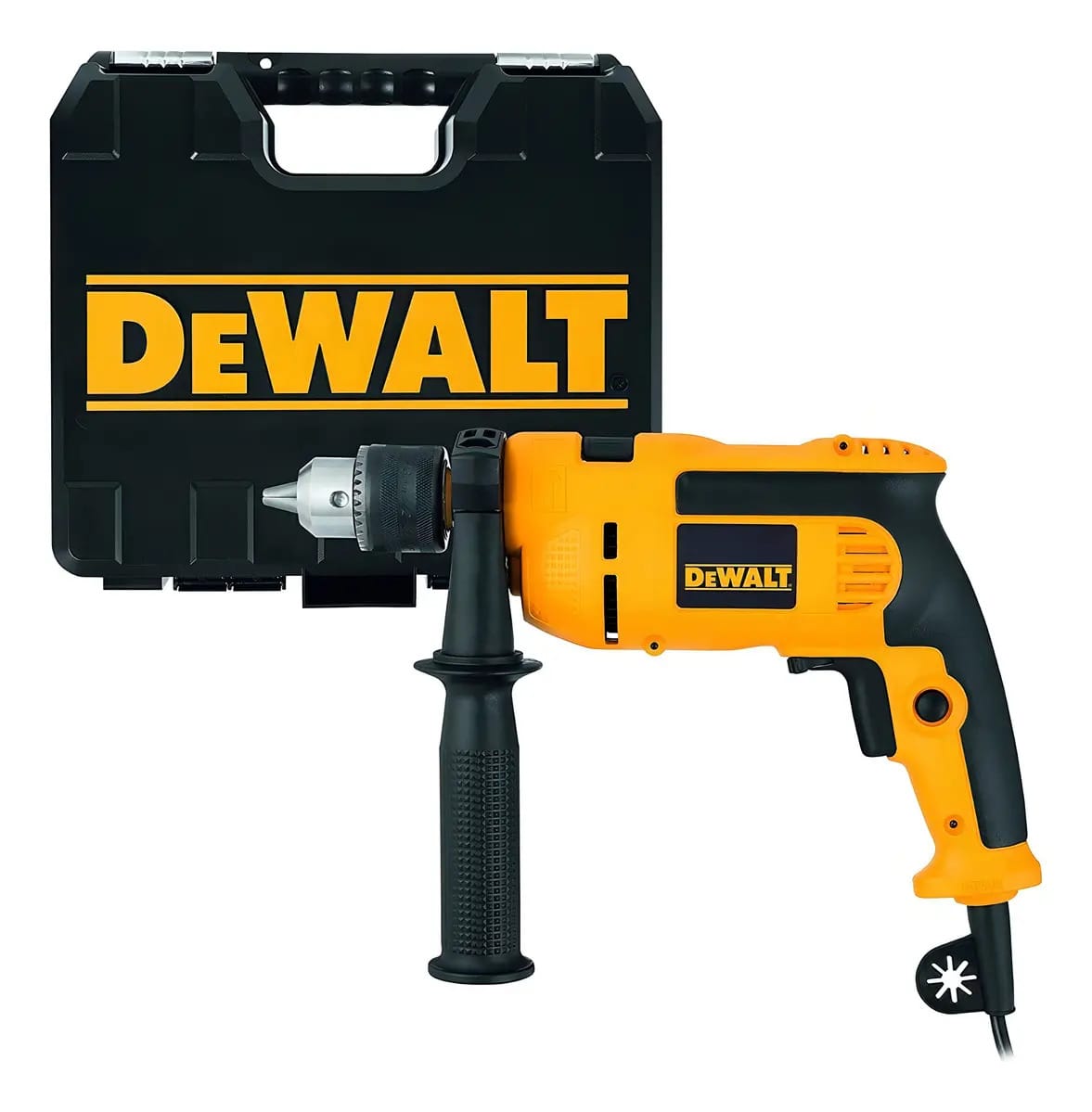 Furadeira Martelete 13mm Dewalt Dwd502k 710w C/maleta Dewalt Cor Amarelo