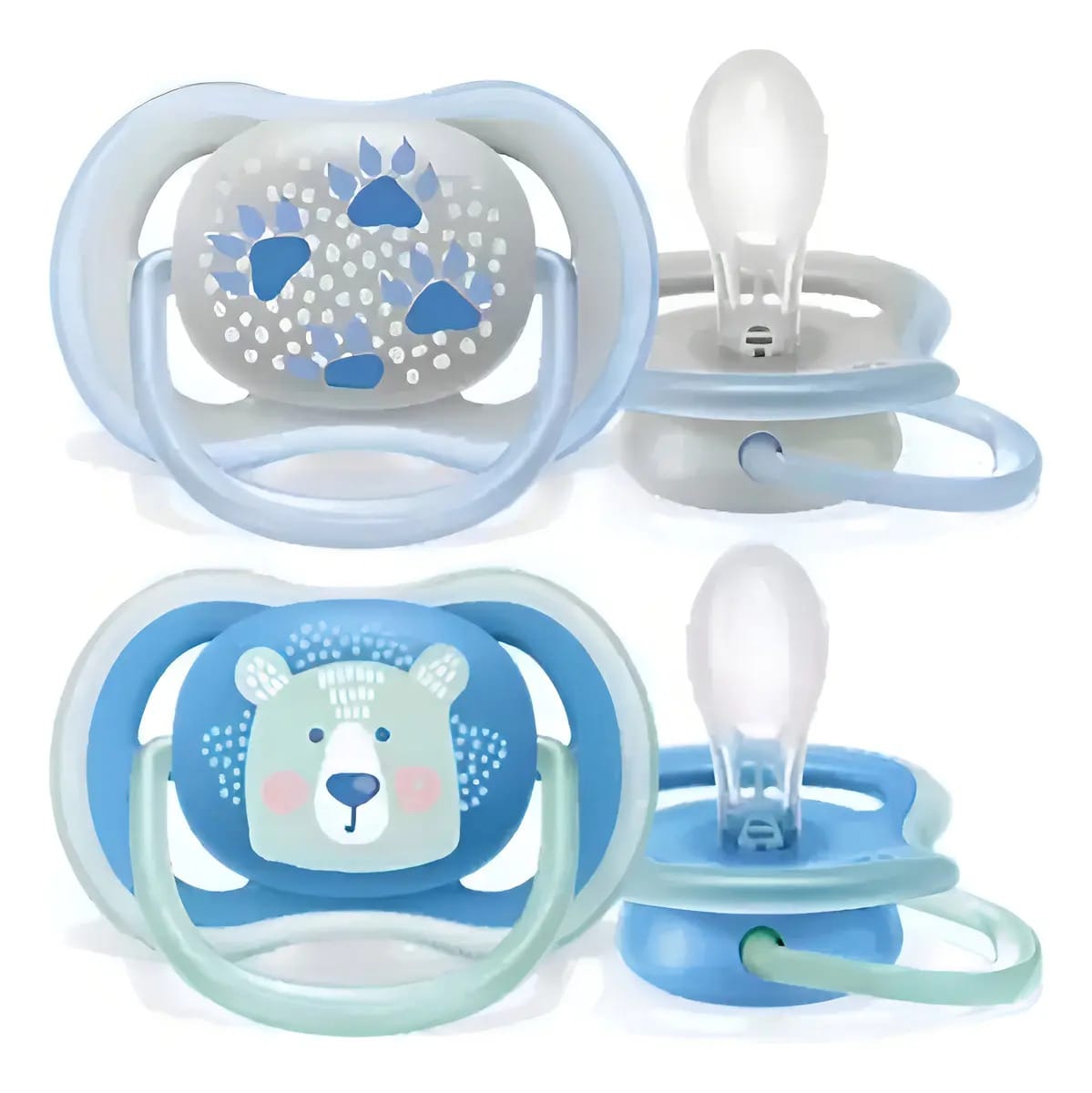 Chupeta Ultra Air Dupla 6-18 Meses Azul Urso Philips Avent