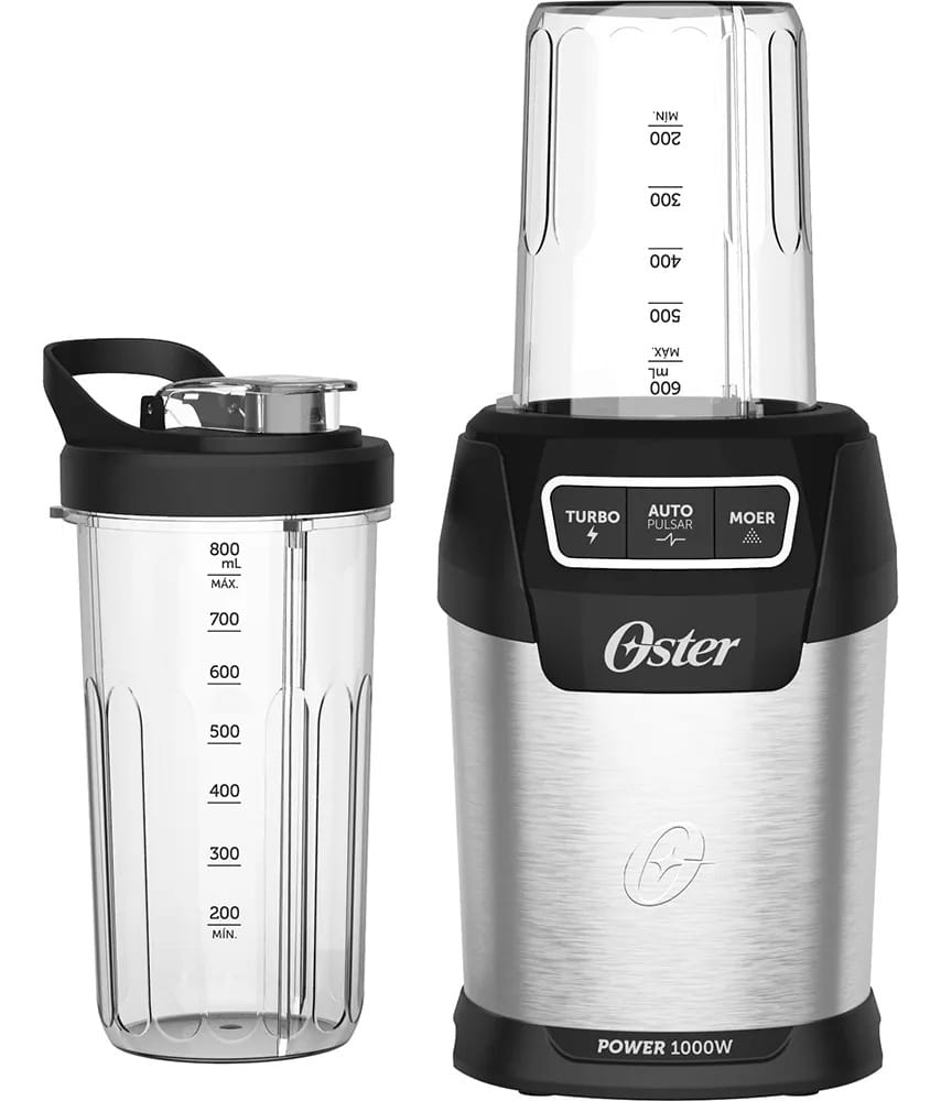 Blender Oster Liquidificador Moedor Café 1000wpotente 3 Em 1 Prateado