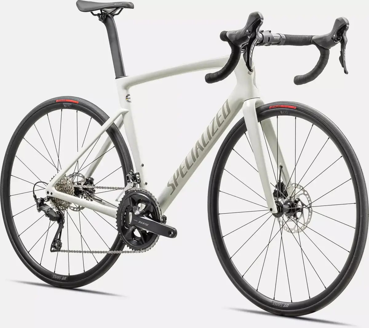 Bicicleta de estrada especializada Tarmac Sl7 Sport 2025, cor branca, tamanho 52