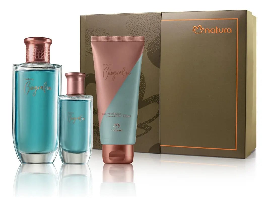 Presente Feminino Natura Biografia Perfume + Miniatura + 1 Item Volume Da Unidade 100 Ml