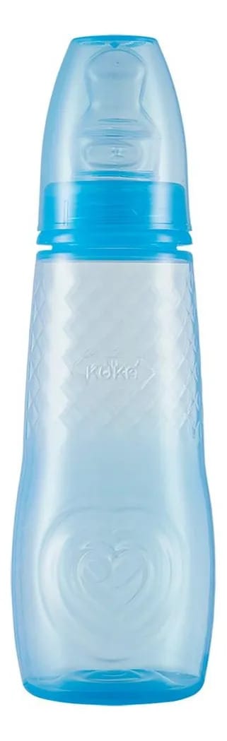 Mamadeira Kuka 1416 Silicone 250ml BPA Free Azul