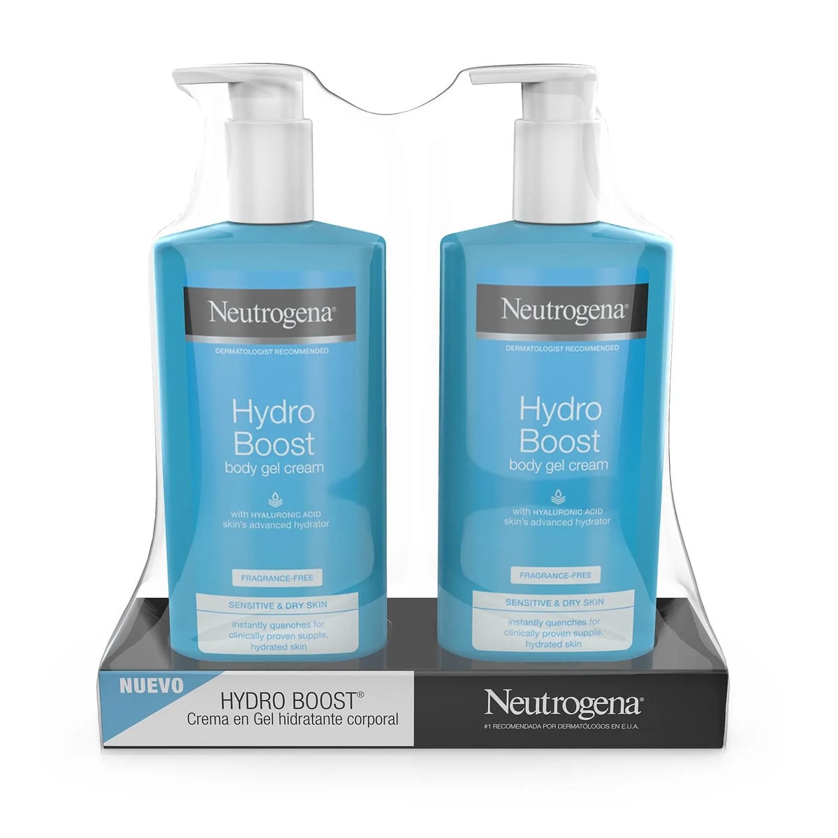 Creme corporal Neutrogena Hydro Boost Pack em dispensador de 453 ml - pacote x 2 unidades
