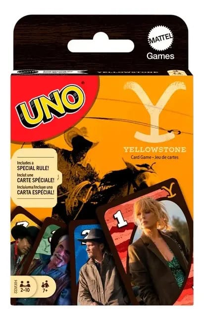Jogo de tabuleiro inglês Uno Yellowstone Mattel